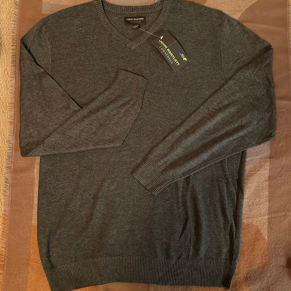 NWT Charcoal Heather Men’s Sweater, L